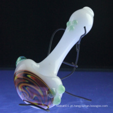 Atacado Glass Wig Wag Spoon para o fumo com pontos (ES-HP-088)